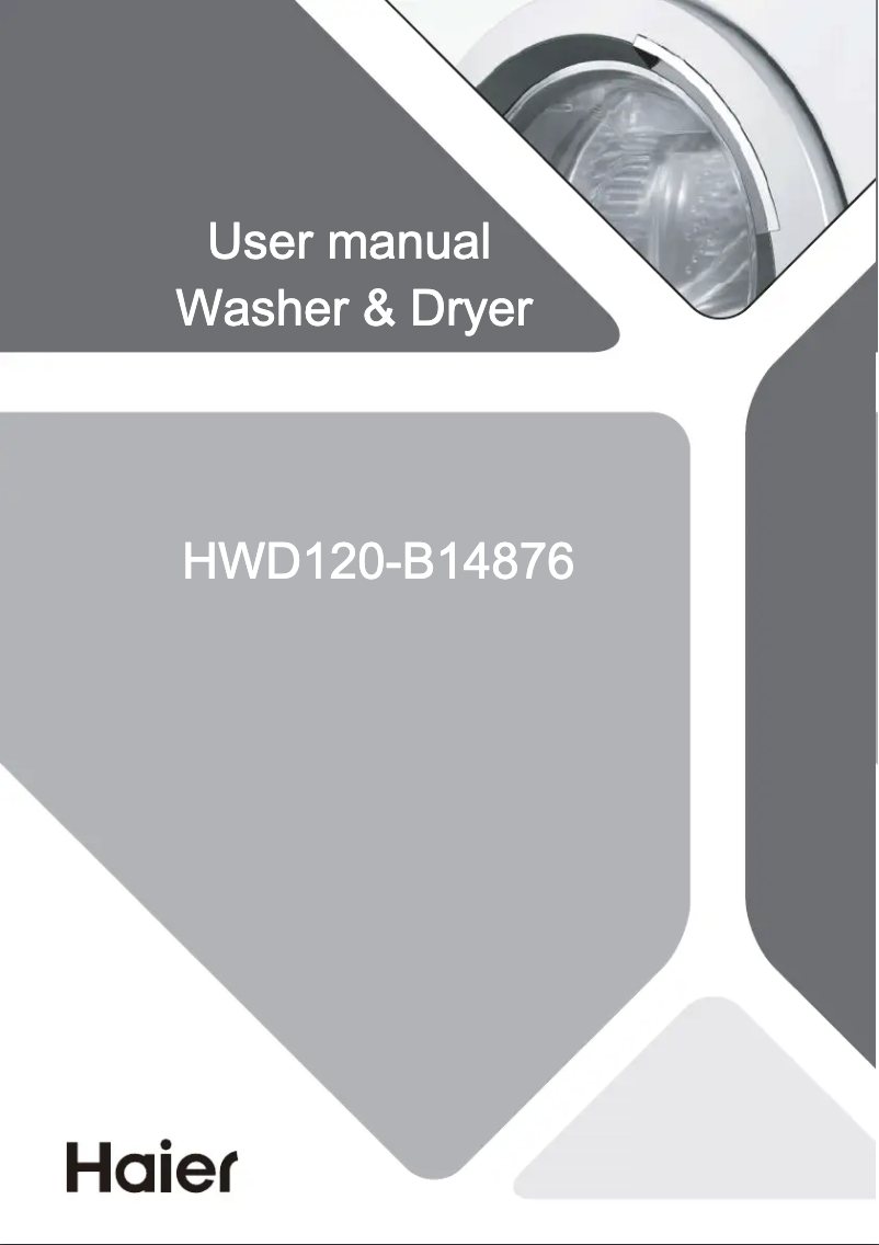 Page 1 de la notice Manuel utilisateur Haier HWD120-B14876
