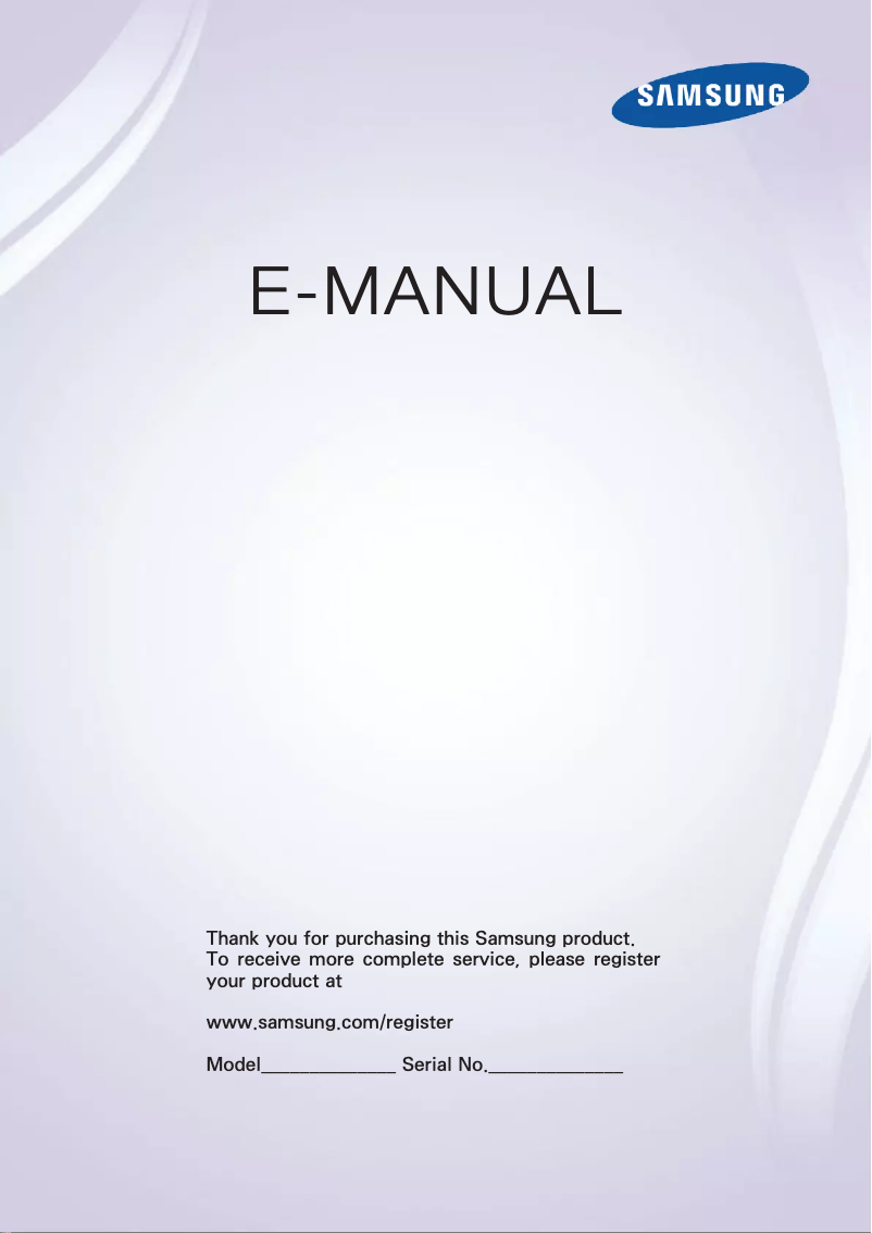Page n°1 - Manuel utilisateur Samsung UE50F6500SDXZT