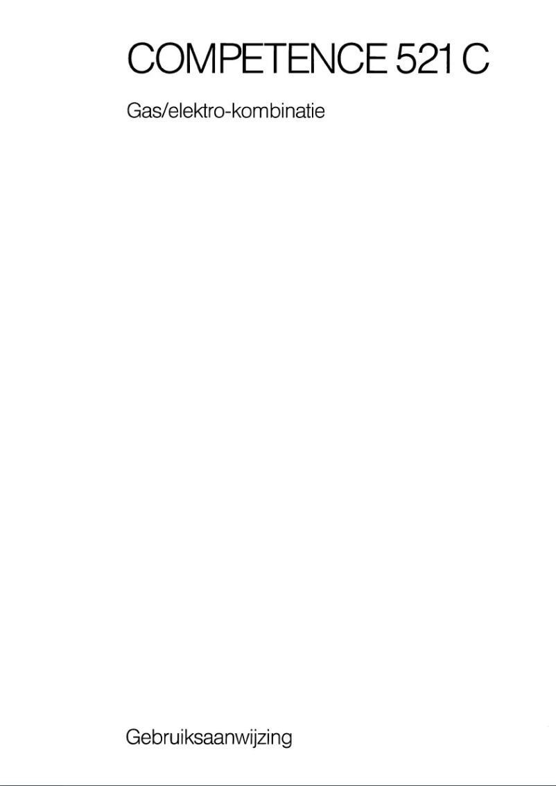 Page 1 de la notice Manuel utilisateur AEG Competence 521C