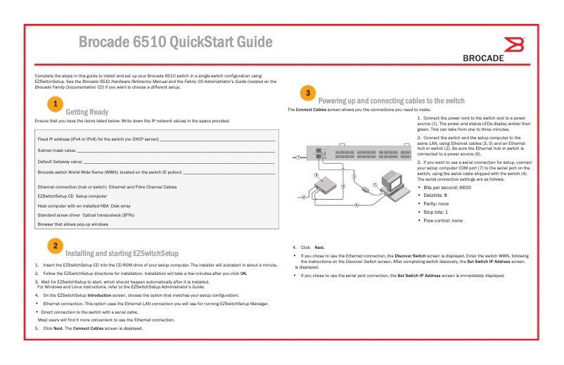 Page 1 de la notice Manuel utilisateur Dell Brocade 6510