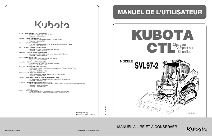 Image de la première page du manuel de l'appareil SVL75-2