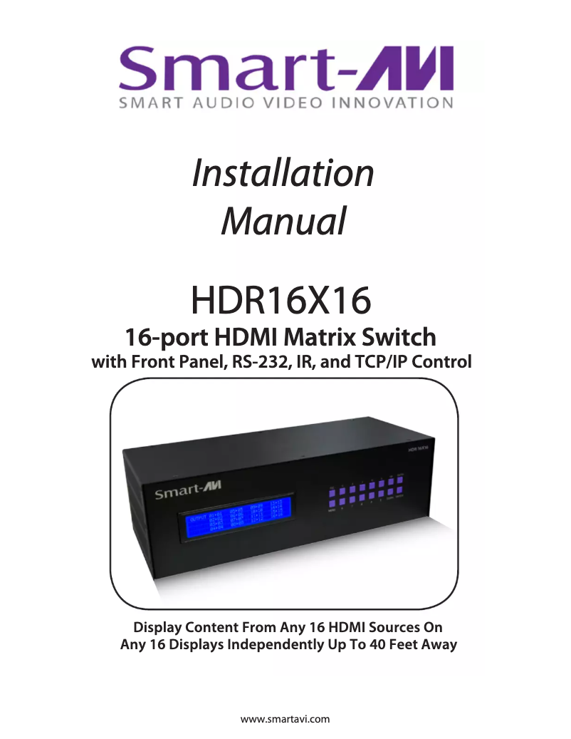 Page 1 de la notice Manuel utilisateur Smart-AVI SM-EYE2