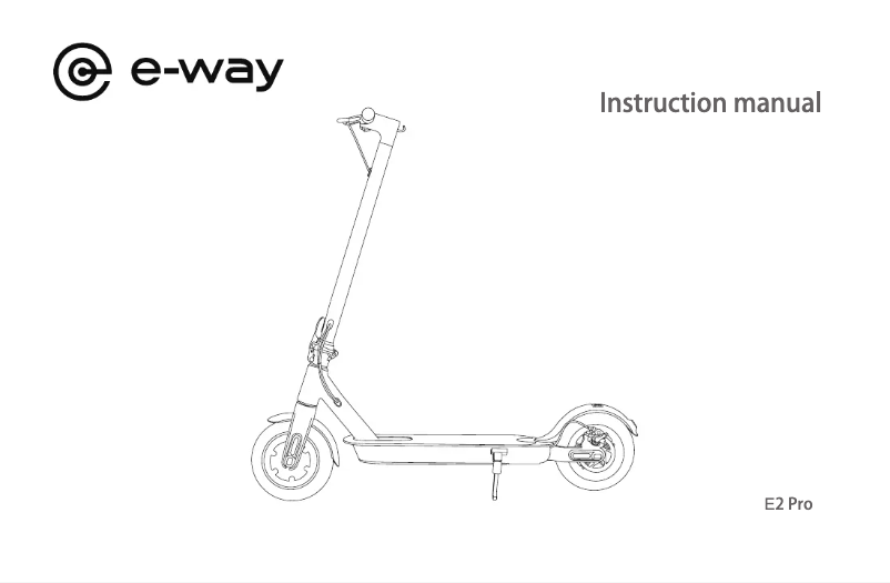 Página 1 del manual Manual de usuario E-way E2 Pro