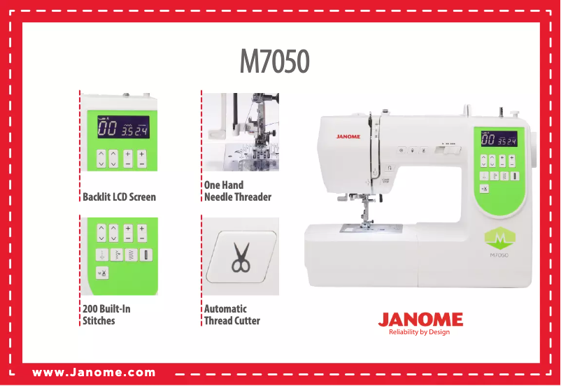 Image de la première page du manuel de l'appareil M7050