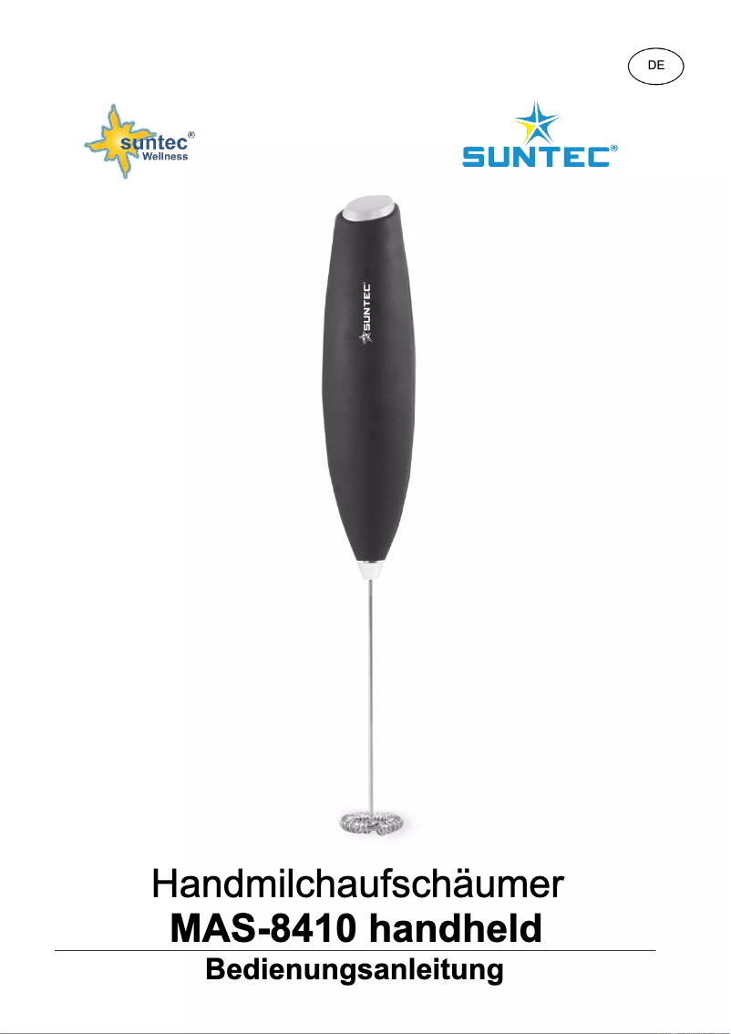 Page 1 de la notice Manuel utilisateur Suntec MAS-8410