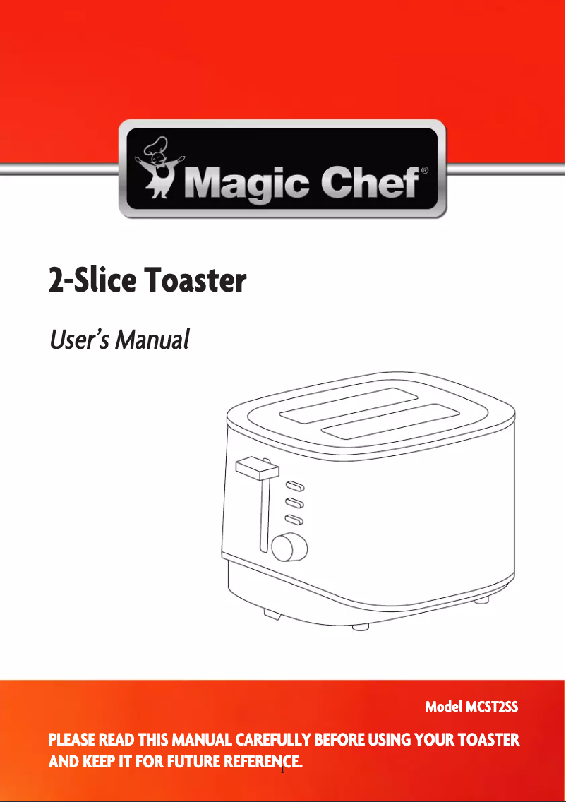 Image de la première page du manuel de l'appareil MCST2SS