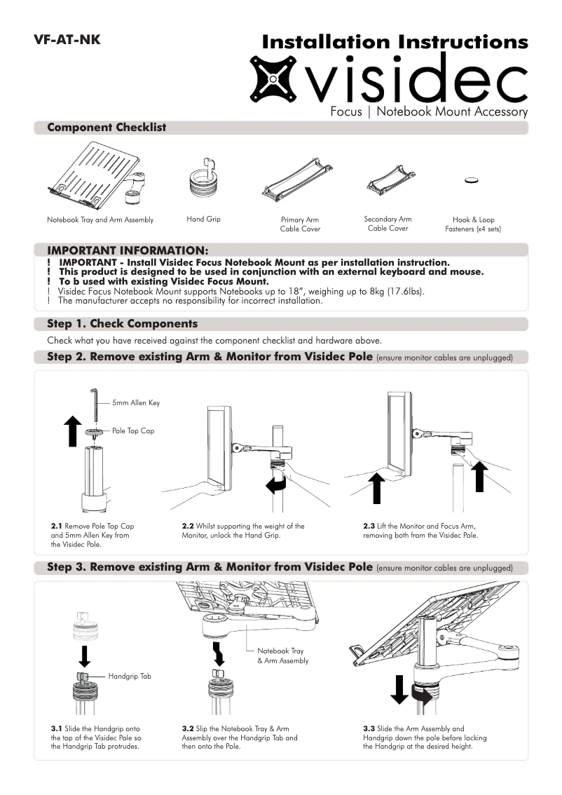 Página 1 del manual Manual de usuario Atdec VF-AT-NK