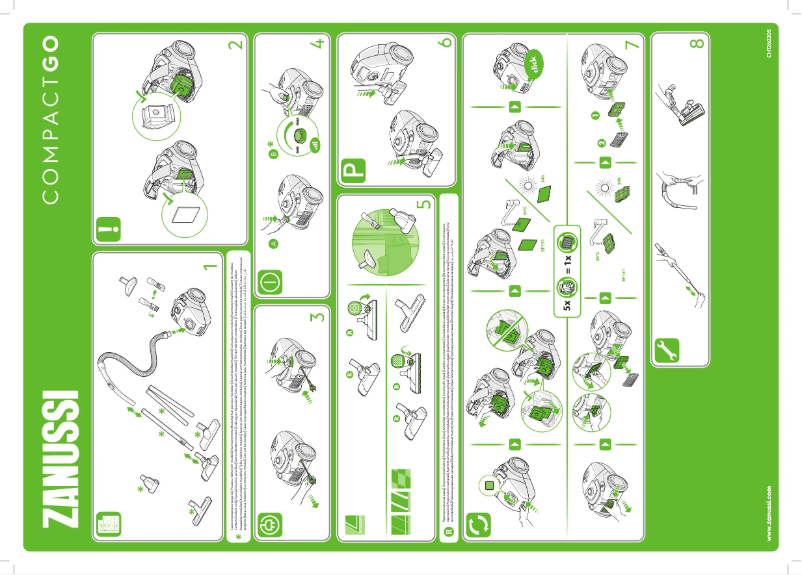 Image de la première page du manuel de l'appareil ZAN2100WB