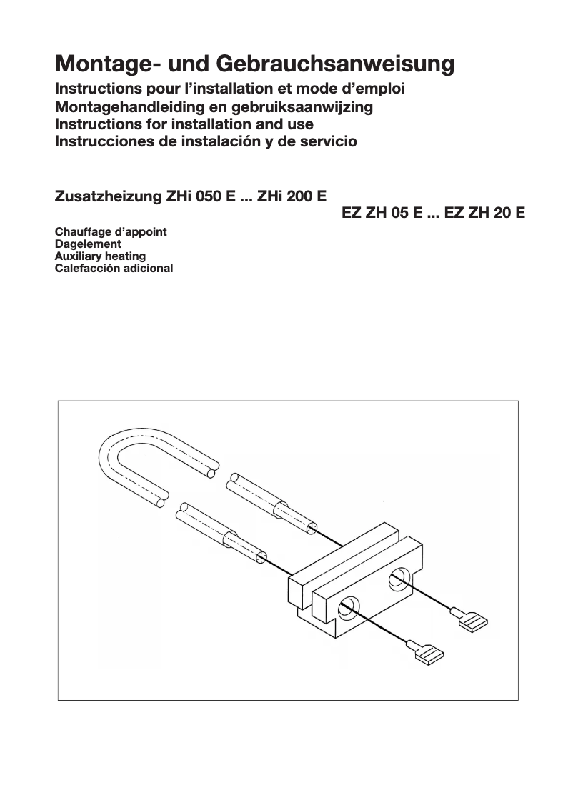 Page 1 de la notice Manuel utilisateur Dimplex ZHi 050 E