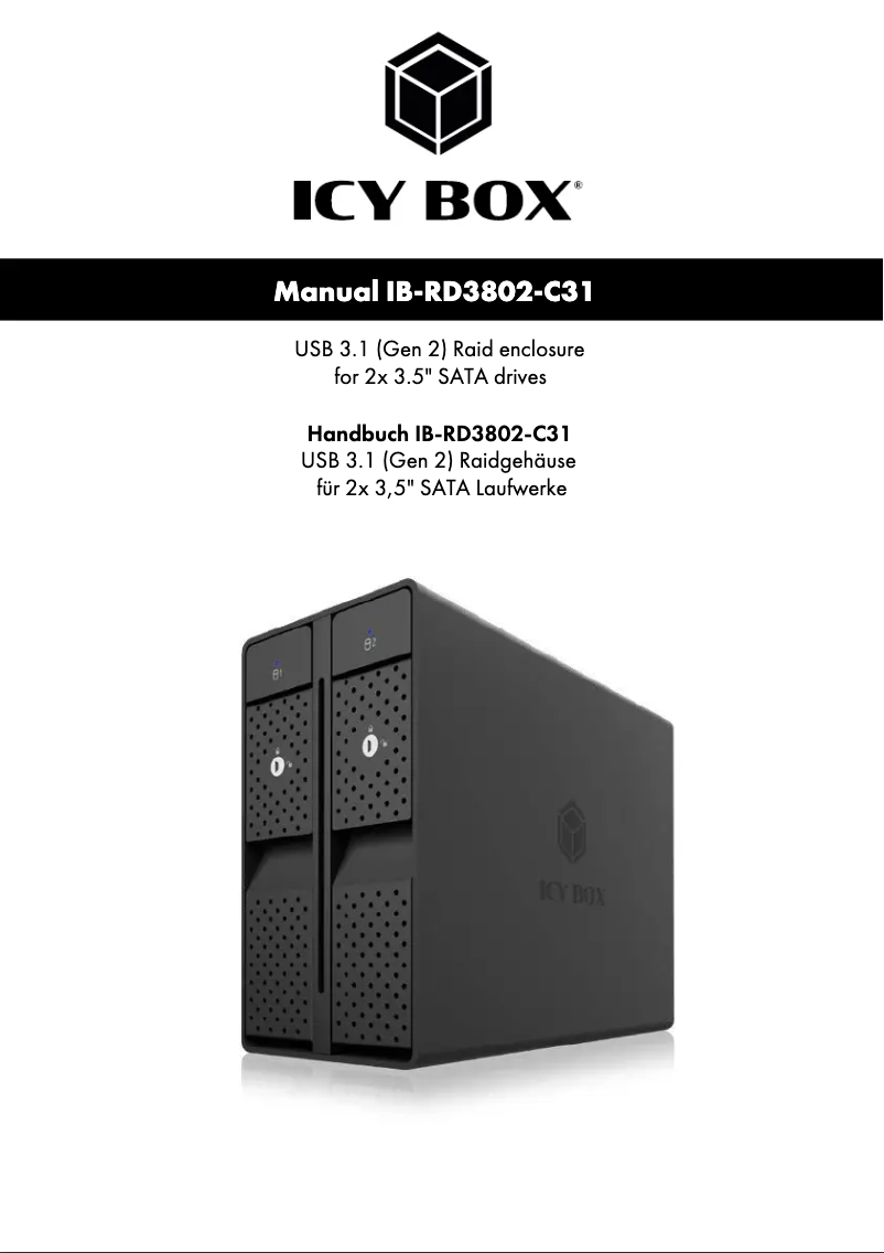 Page n°1 - Manuel utilisateur Icy Box IB-RD3802-C31
