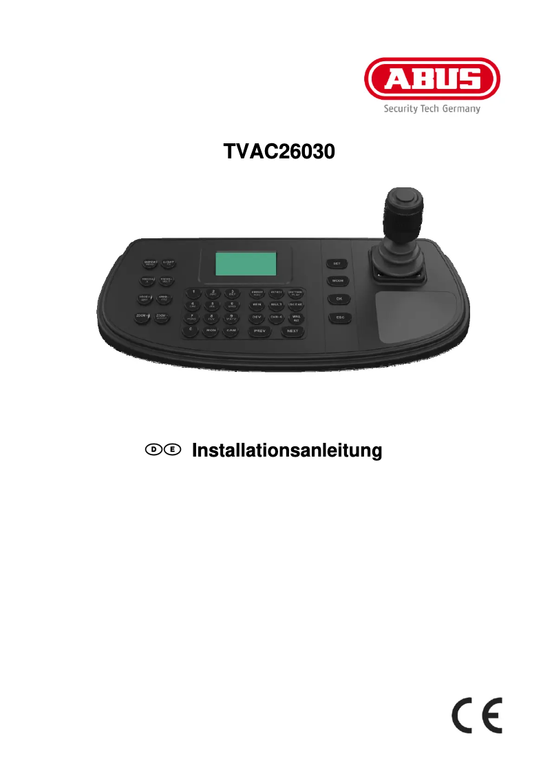 Imagen de la primera página del manual del dispositivo TVAC26030