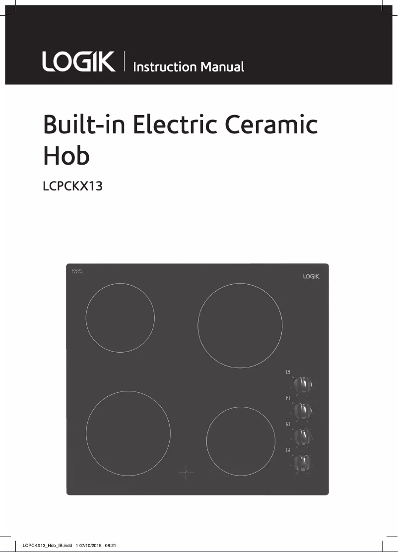 Página 1 del manual Manual de usuario Logik LCPCKX13