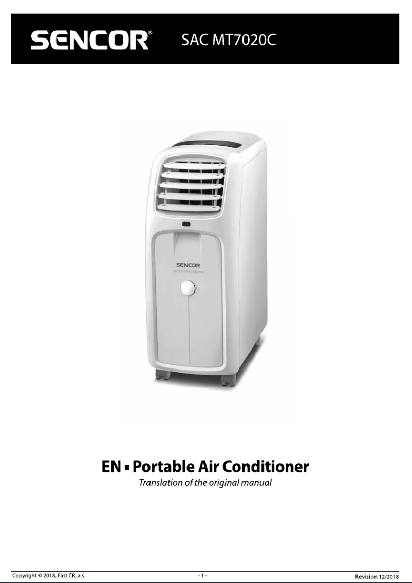 Imagen de la primera página del manual del dispositivo SAC MT7020C