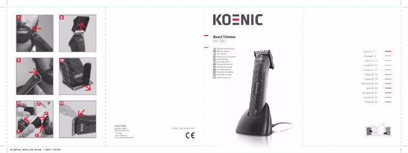 Page n°1 - Manuel utilisateur Koenic KBT 200