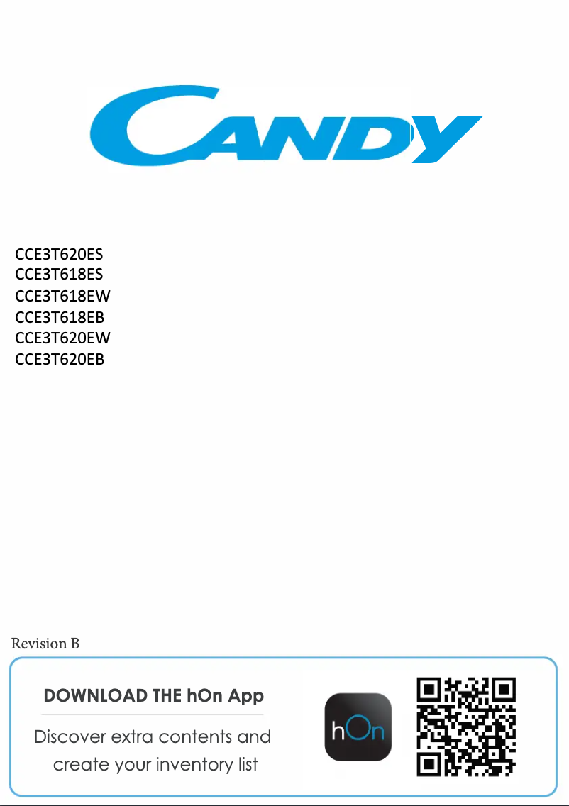 Page n°1 - Manuel utilisateur Candy CCE3T618ES