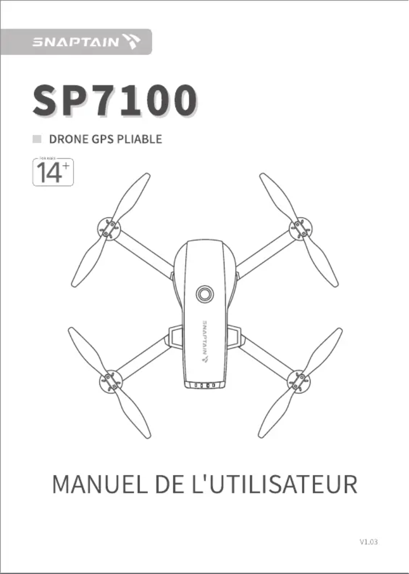 Page 1 de la notice Manuel utilisateur Snaptain SP7100