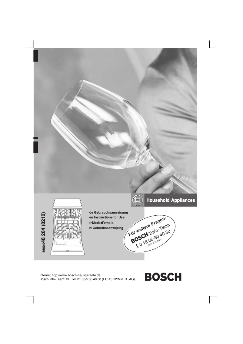 Page 1 de la notice Manuel utilisateur Bosch SGI56A1214