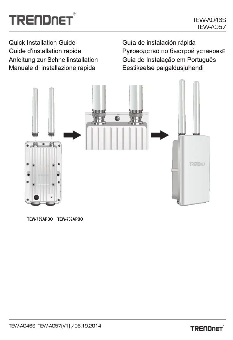 Image de la première page du manuel de l'appareil TEW-AO57