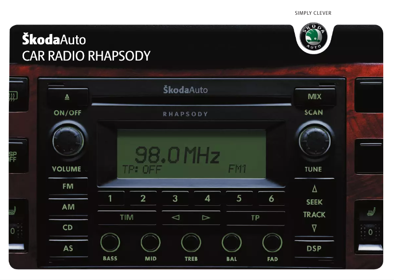 Image de la première page du manuel de l'appareil Rhapsody