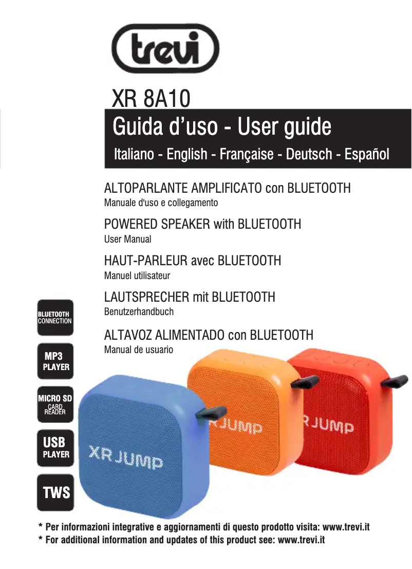 Image de la première page du manuel de l'appareil XR 8A10