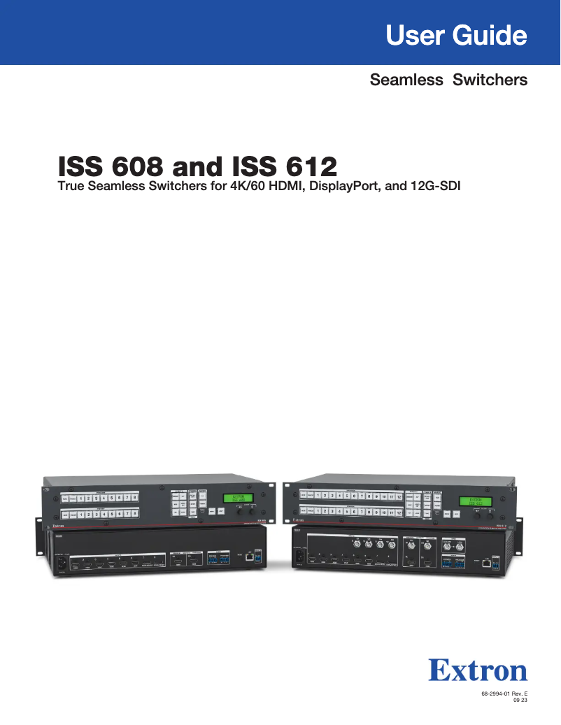 Imagen de la primera página del manual del dispositivo ISS 608