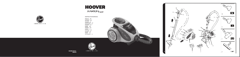 Page 1 de la notice Manuel utilisateur Hoover Xarion Pro TXP1520011