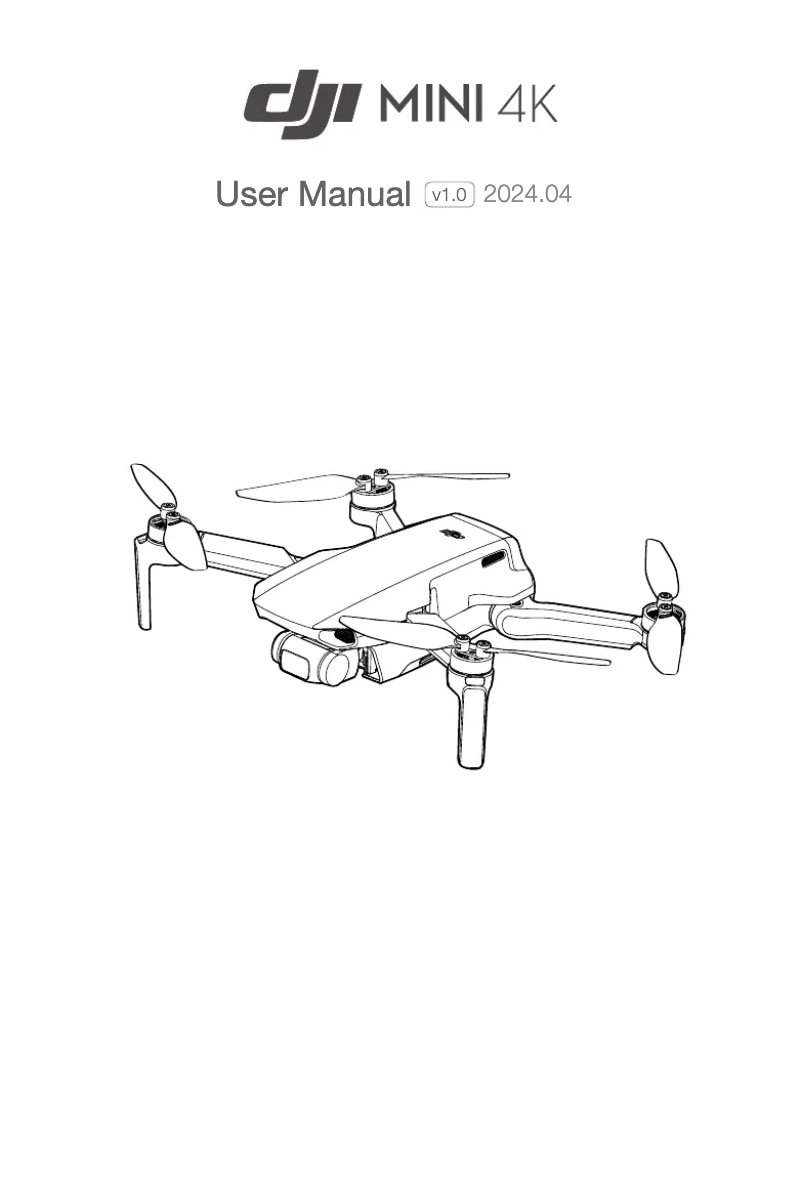 Page 1 de la notice Manuel utilisateur DJI Mini 4K