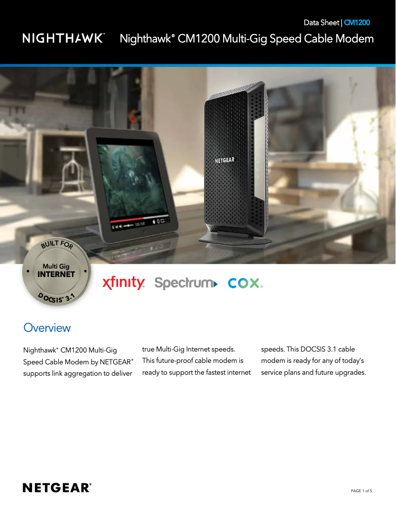 Image de la première page du manuel de l'appareil CM1200