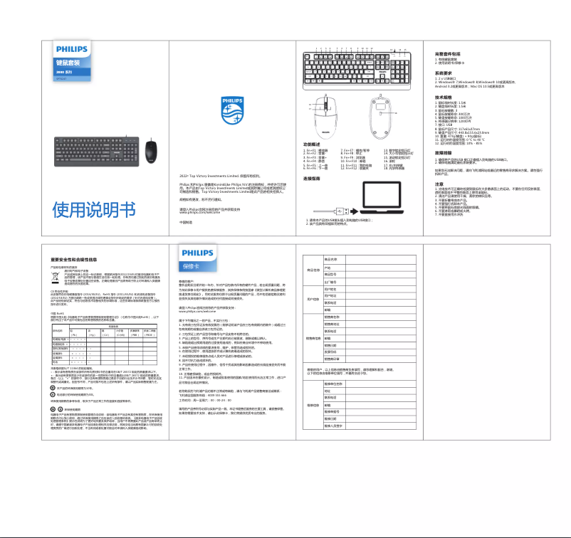 Page n°1 - Manuel utilisateur Philips SPT6247