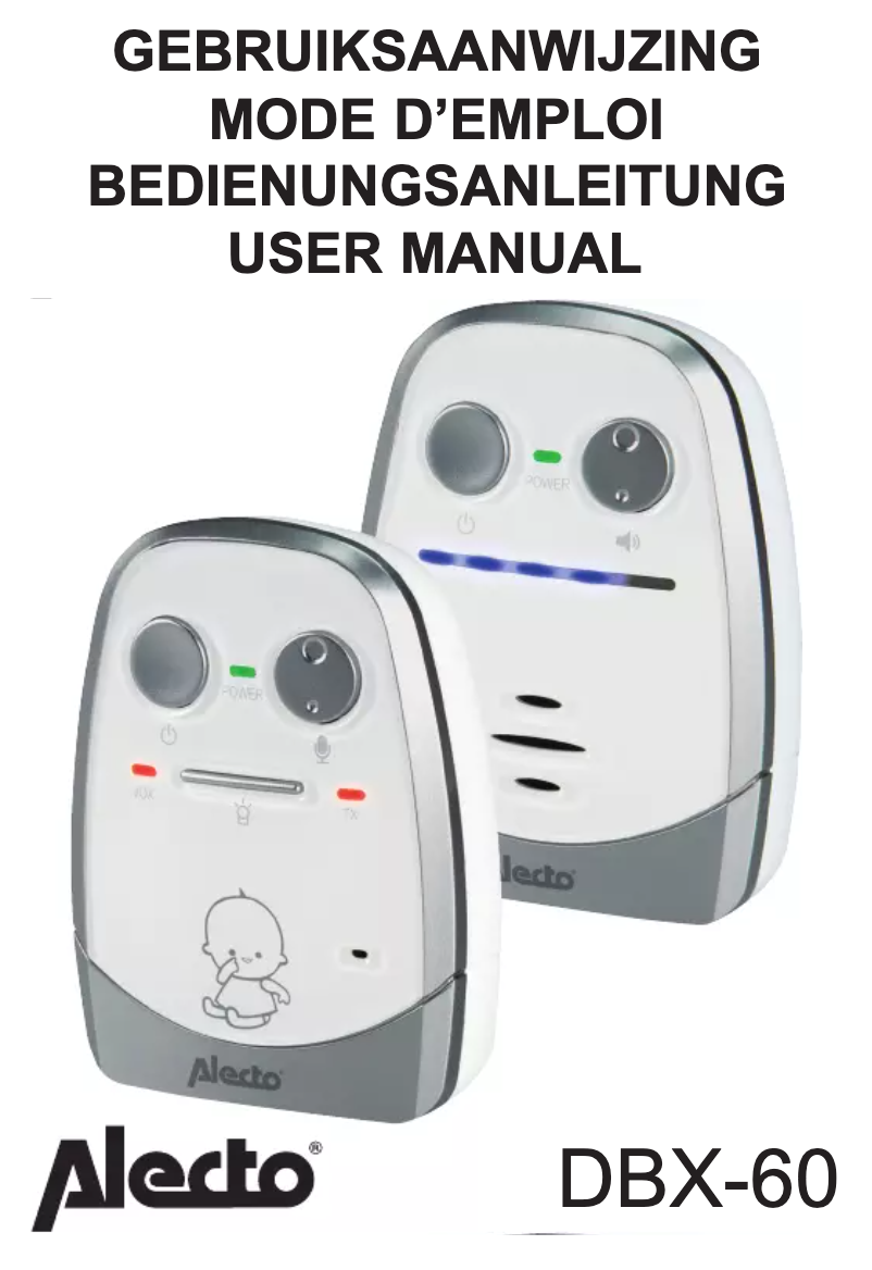 Page 1 de la notice Manuel utilisateur Alecto DBX-60