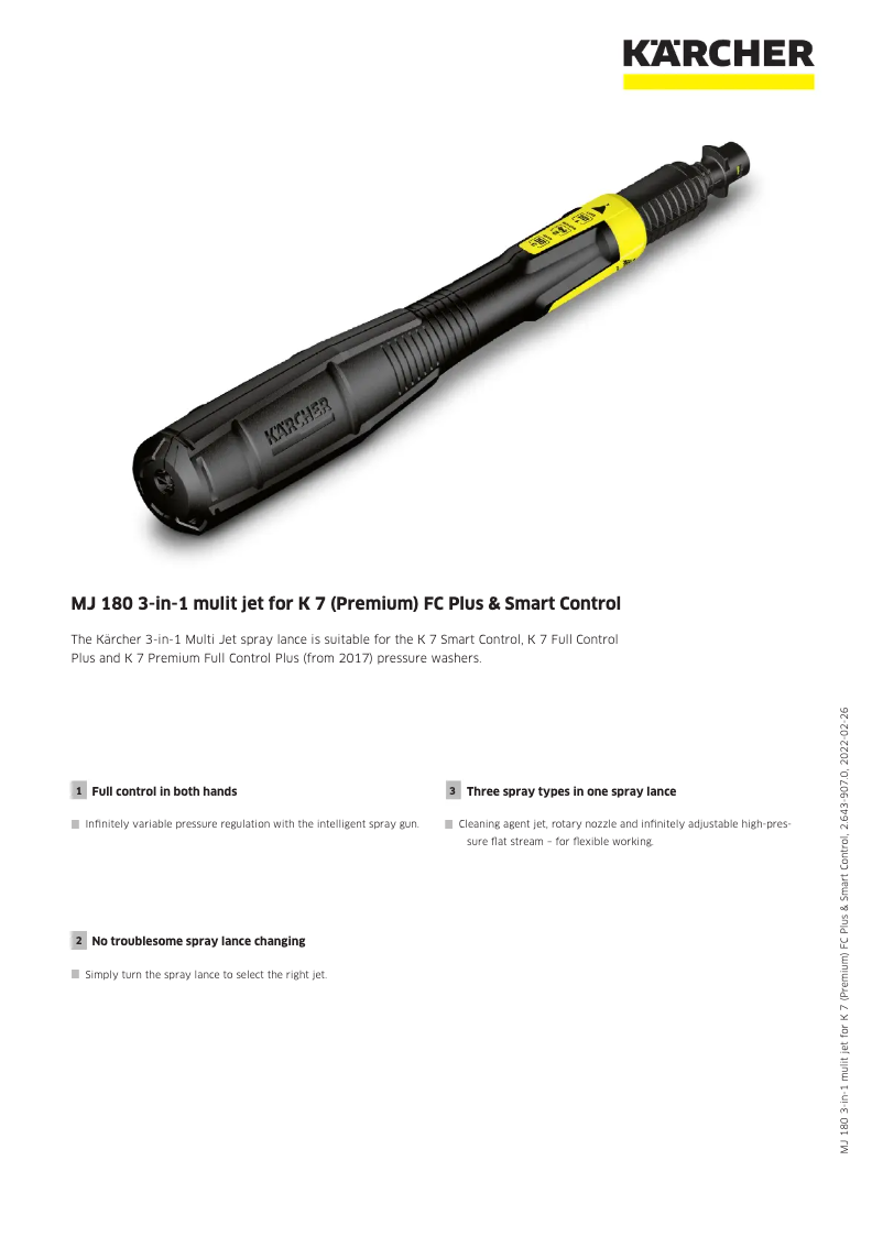 Página 1 del manual Manual de usuario Kärcher MJ 180