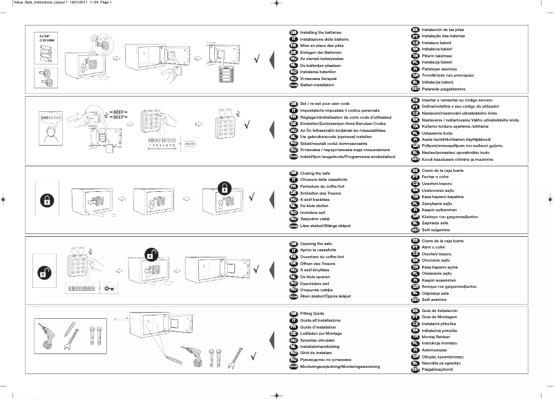 Página 1 del manual Manual de usuario Yale YSV/250/DB1