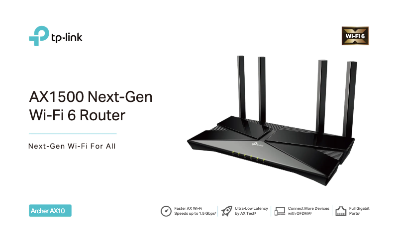 Page n°1 - Guide d'installation TP-Link Archer AX10