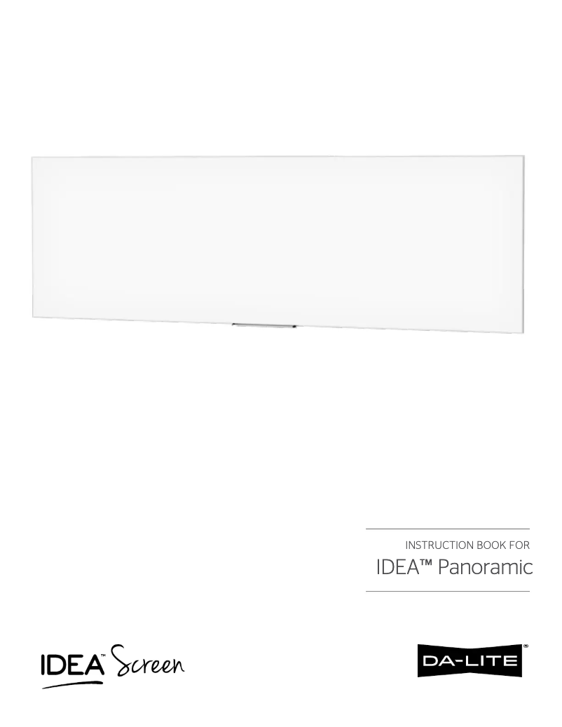 Page n°1 - Guide d'installation Da-Lite IDEA