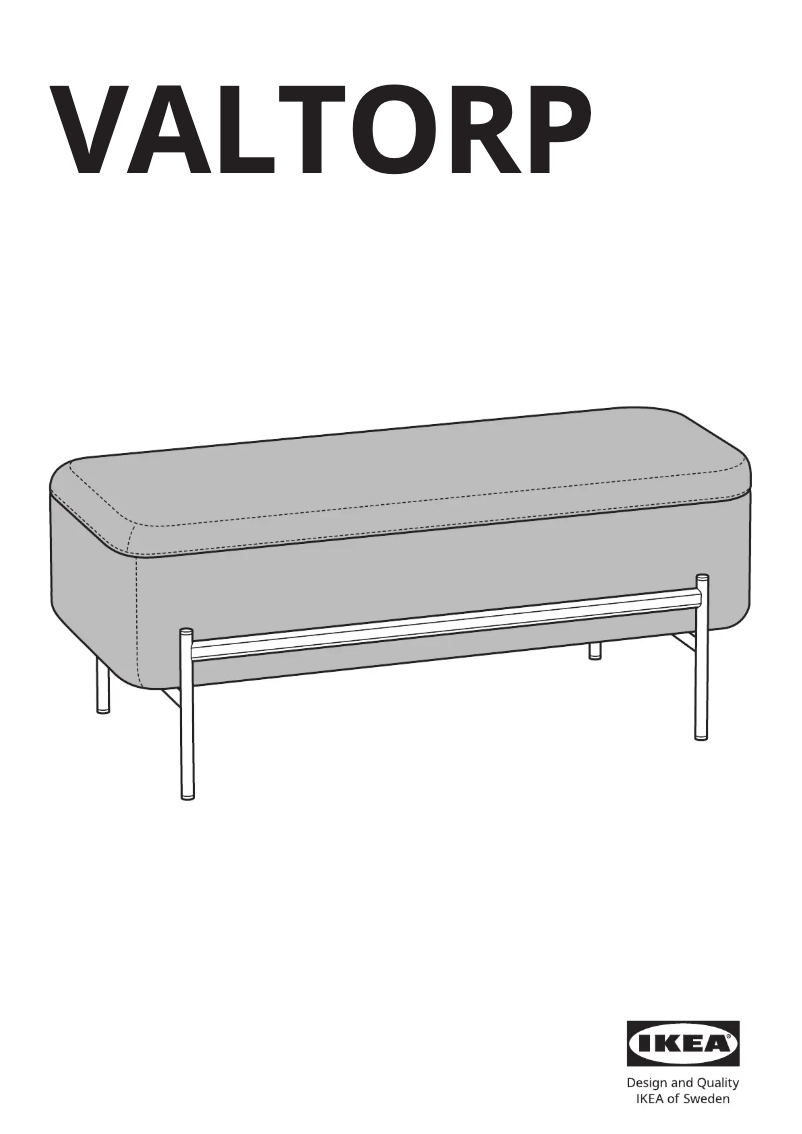 Page 1 de la notice Manuel utilisateur Ikea VALTORP 405.702.39