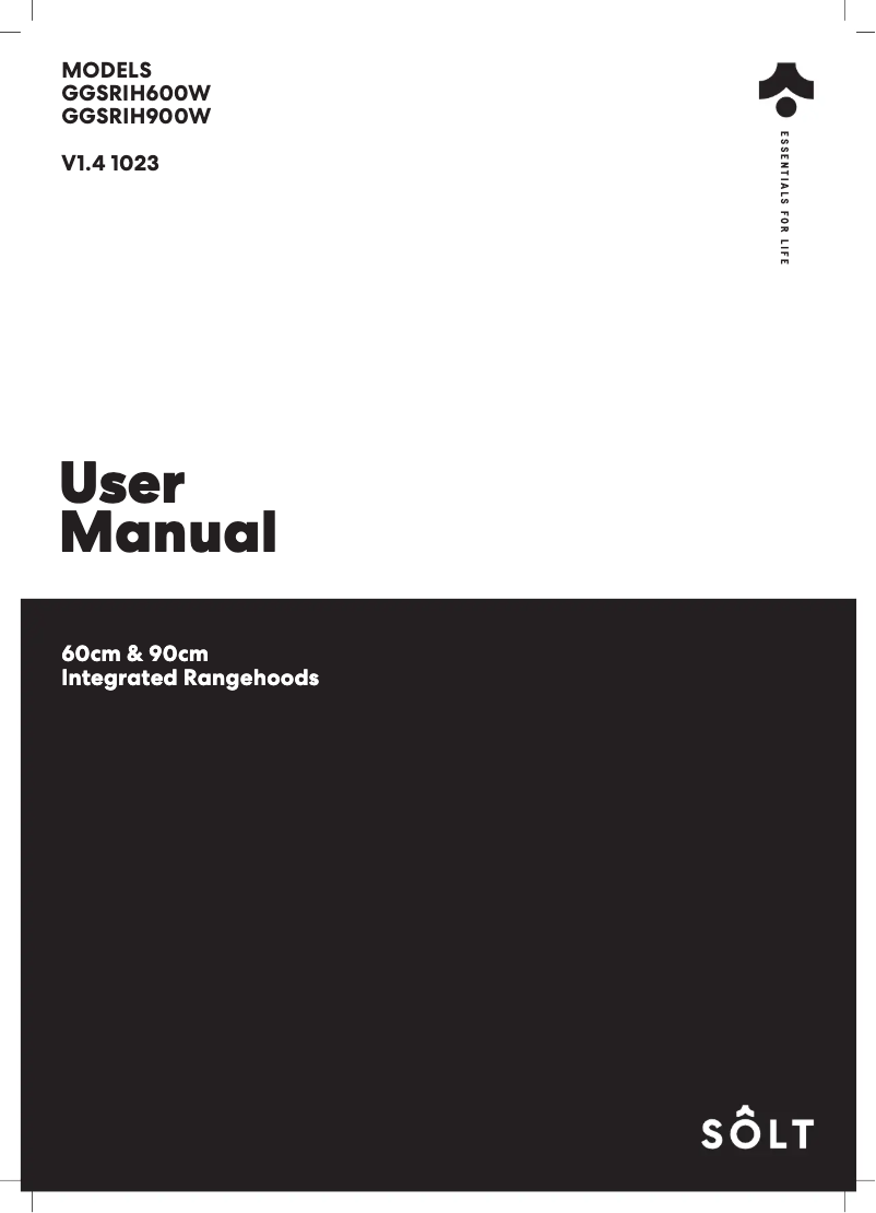Page 1 de la notice Manuel utilisateur Sôlt GGSRIH900W