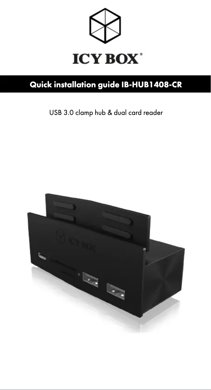 Page 1 de la notice Manuel utilisateur Icy Box IB-HUB1408-CR