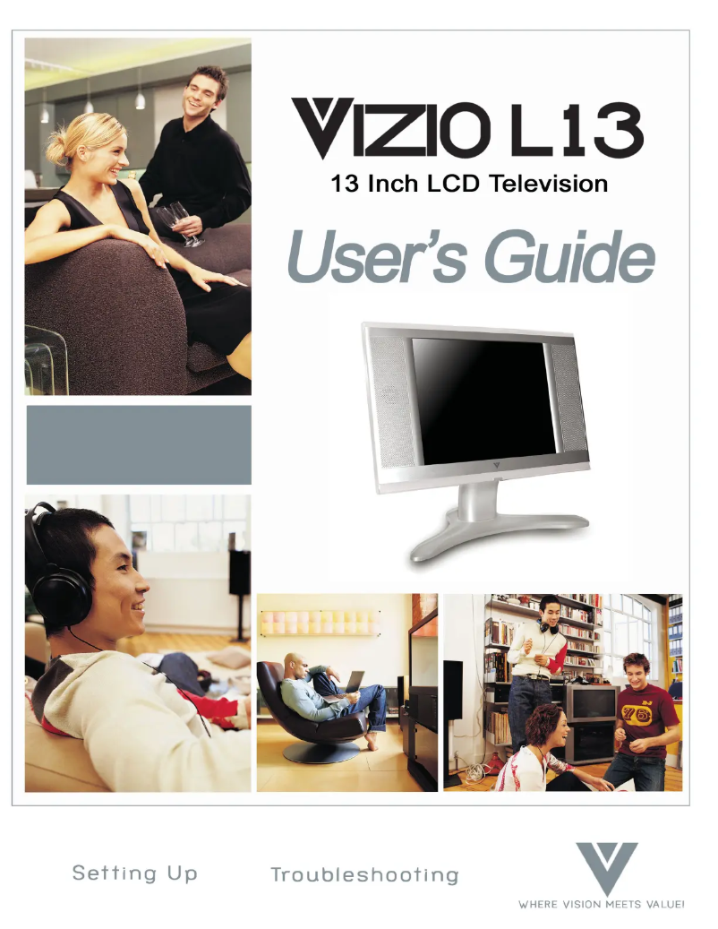 Page n°1 - Manuel utilisateur VIZIO L13