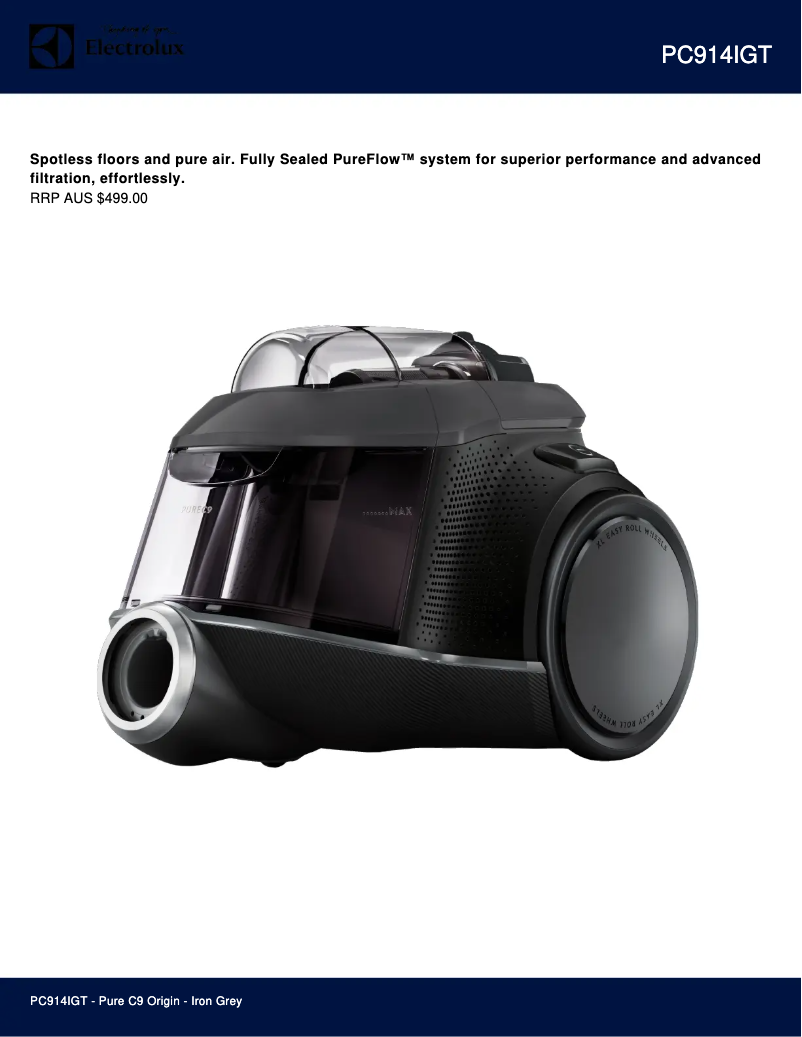 Image de la première page du manuel de l'appareil Pure C9 PC91-5IBM