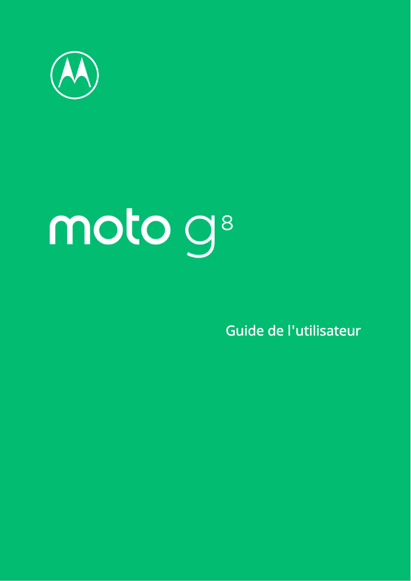 Página 1 del manual Manual de usuario Motorola Moto G8