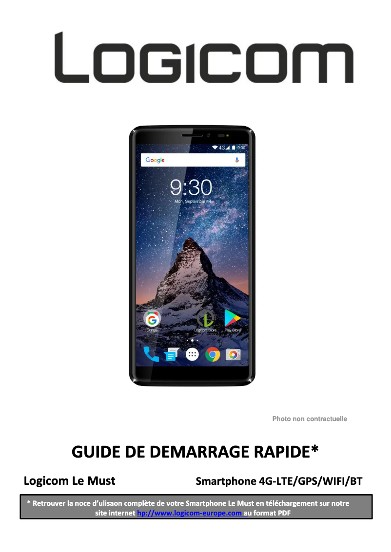 Image de la première page du manuel de l'appareil Le Must