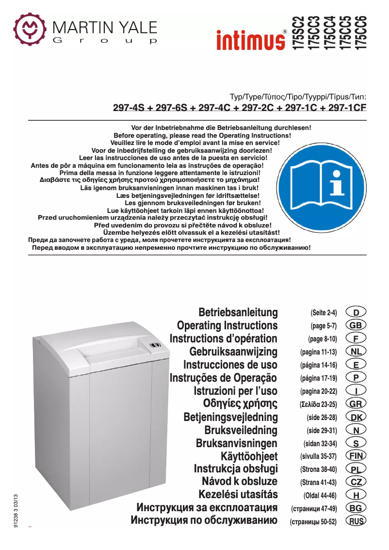 Page n°1 - Manuel utilisateur Intimus Pro 175 SC2 5.8