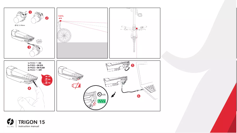 Page 1 de la notice Manuel utilisateur Spanninga Trigon 15 USB