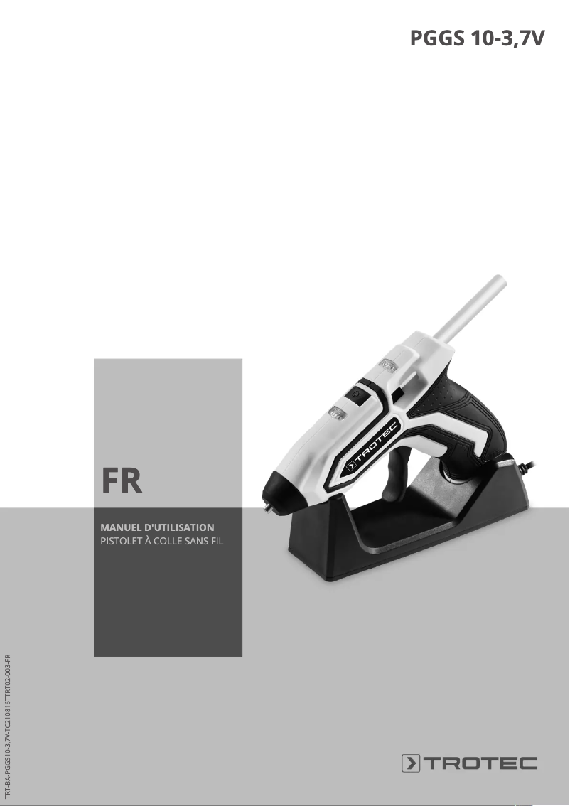 Image de la première page du manuel de l'appareil PGGS 10-3,7V