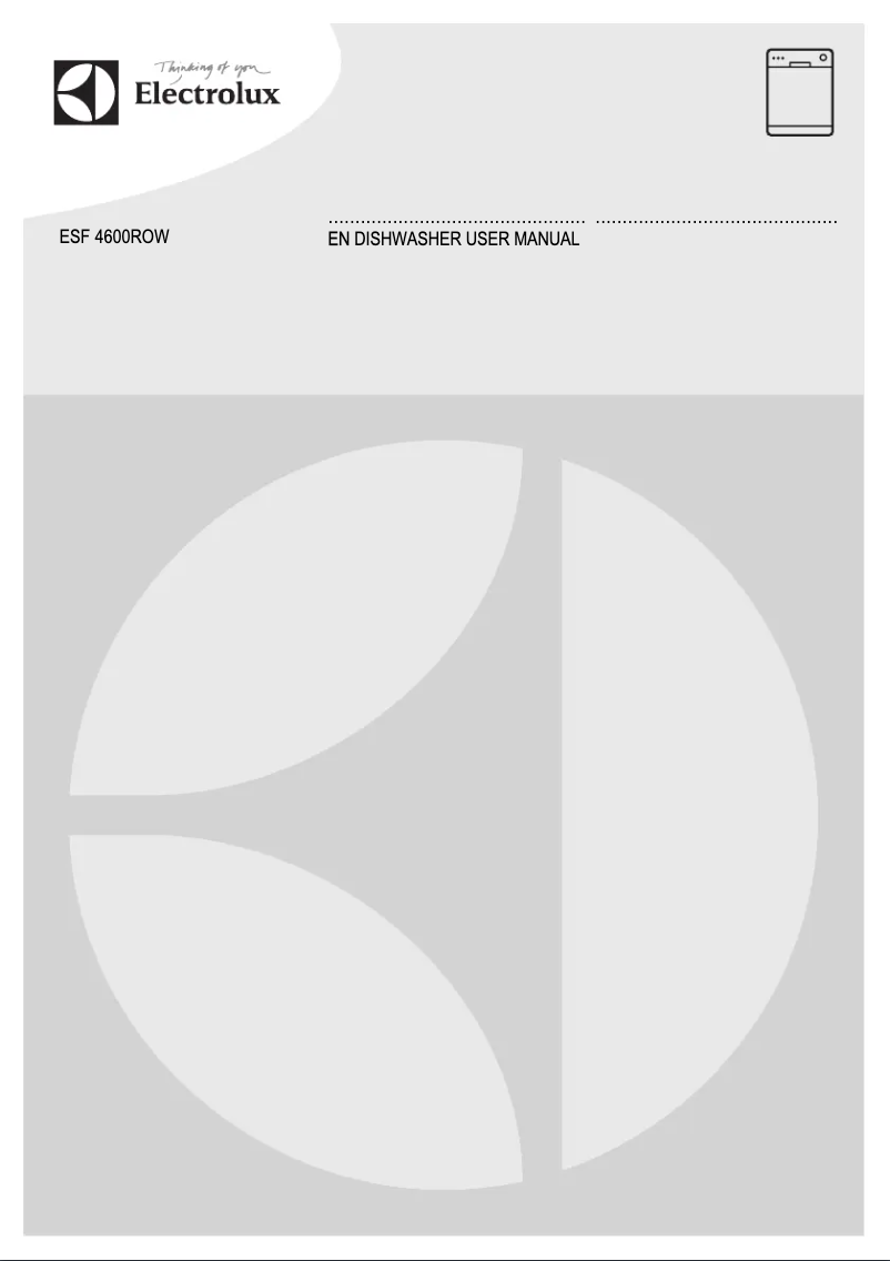Page 1 de la notice Manuel utilisateur Electrolux ESF 4600