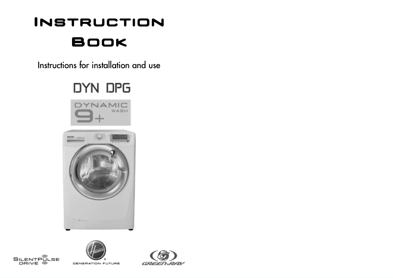 Page n°1 - Manuel utilisateur Hoover DYN 9164DPG/L-80