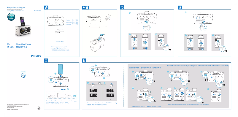 Page n°1 - Guide de démarrage rapide Philips AJ6200D