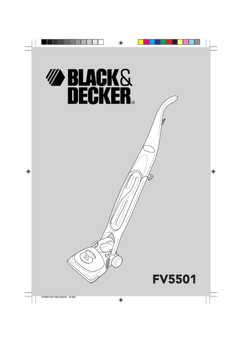 Page n°1 - Manuel utilisateur Black & Decker FV5501