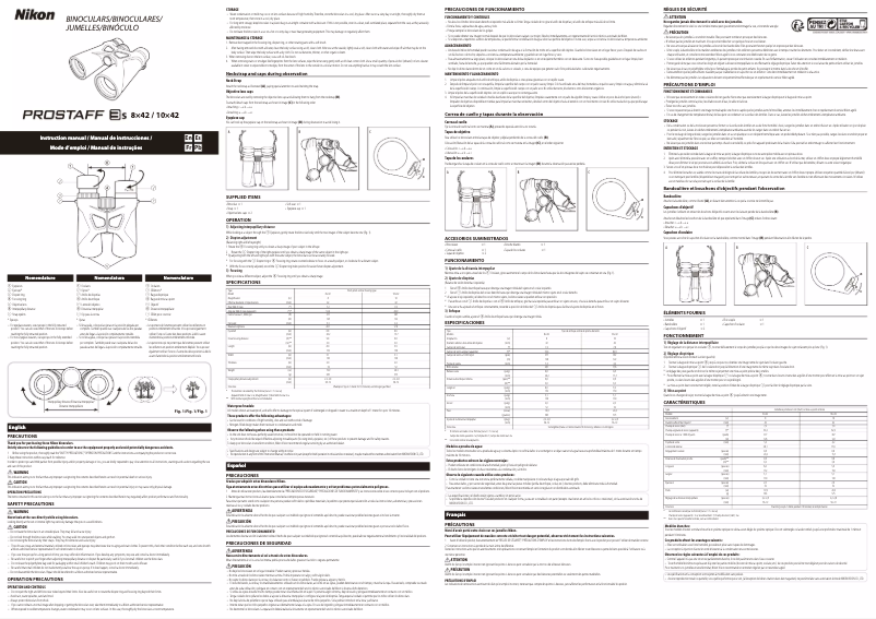 Page n°1 - Manuel utilisateur Nikon Prostaff 3S 10x42