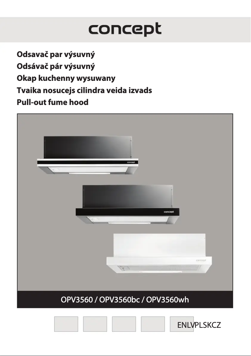 Page 1 de la notice Manuel utilisateur Concept OPV3560